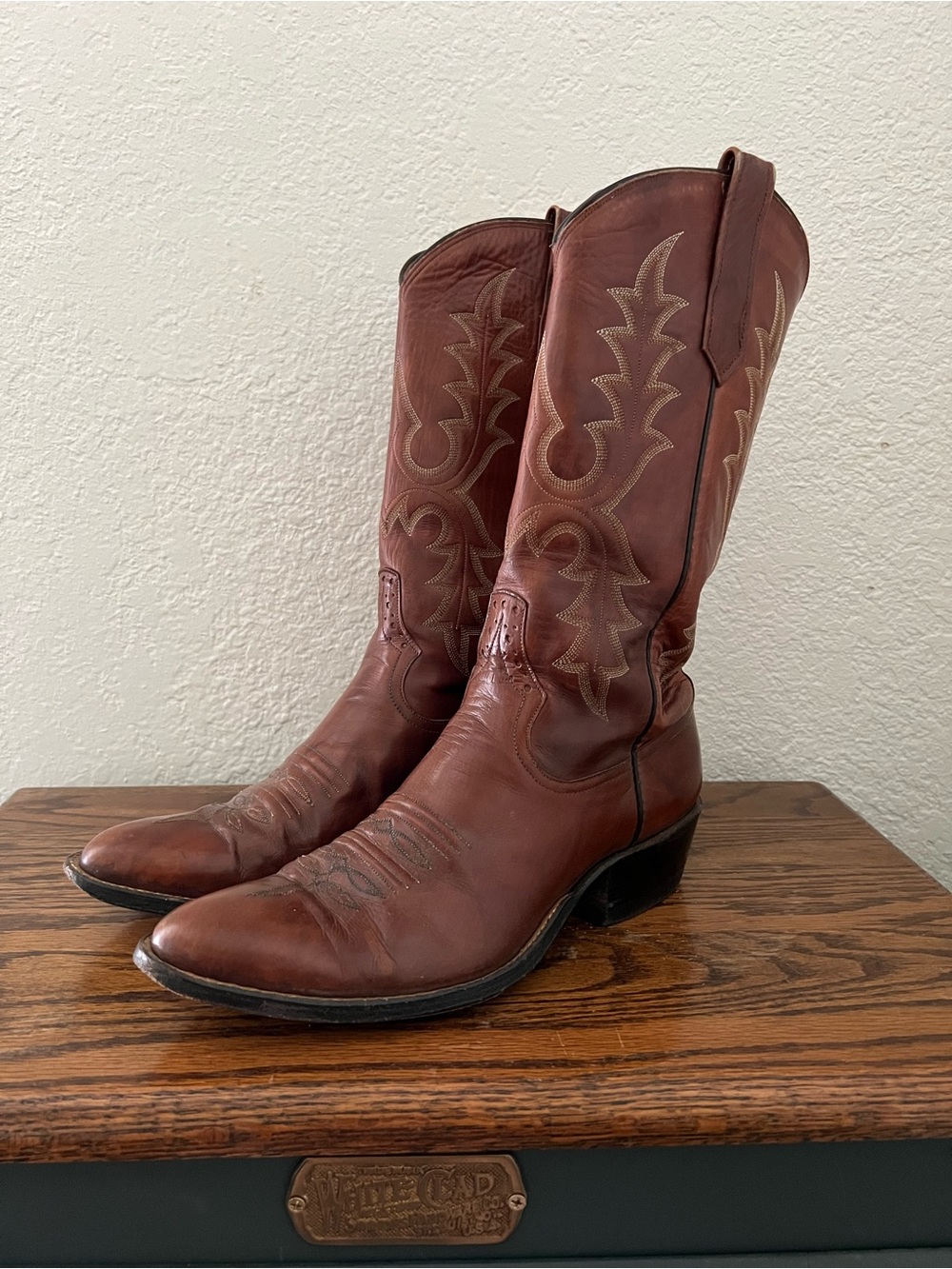 Rios of Mercedes Brown Men’s Cowboy Western Boots